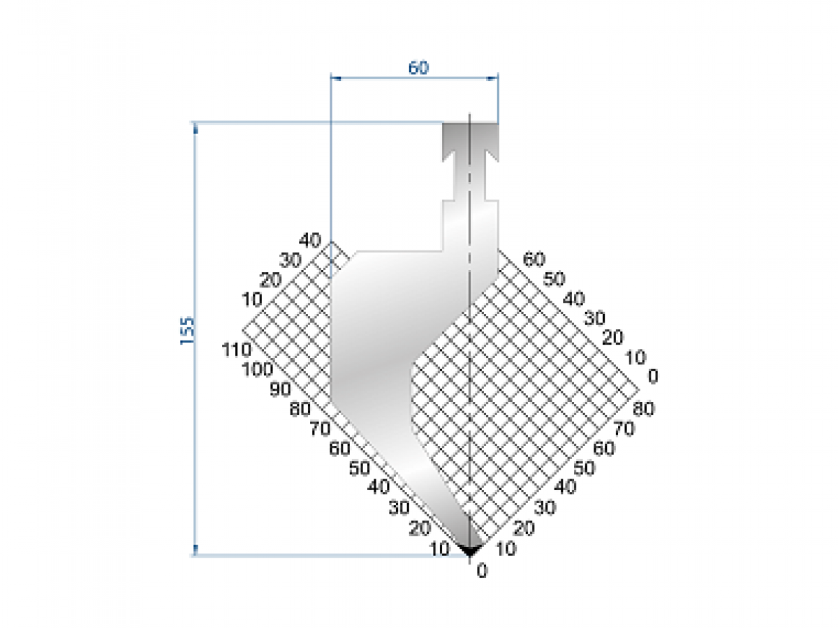 Dao chấn 85º 1216, H=150, R=1.5 Max T/m=50