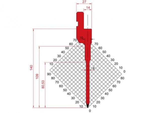 Dao chấn 30º 1086. H=140, R=0.6 Max T/m=40