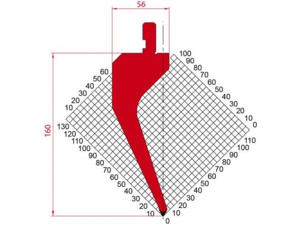 Dao chấn 60º 1190. H=160, R= 0.8 Max T/m=40