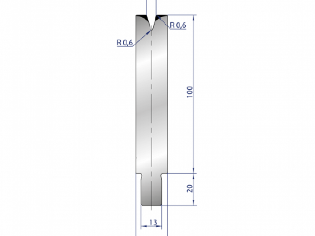 Cối chấn 1V 6 α=30º H100 Max. T/m=60, 42CrMo4