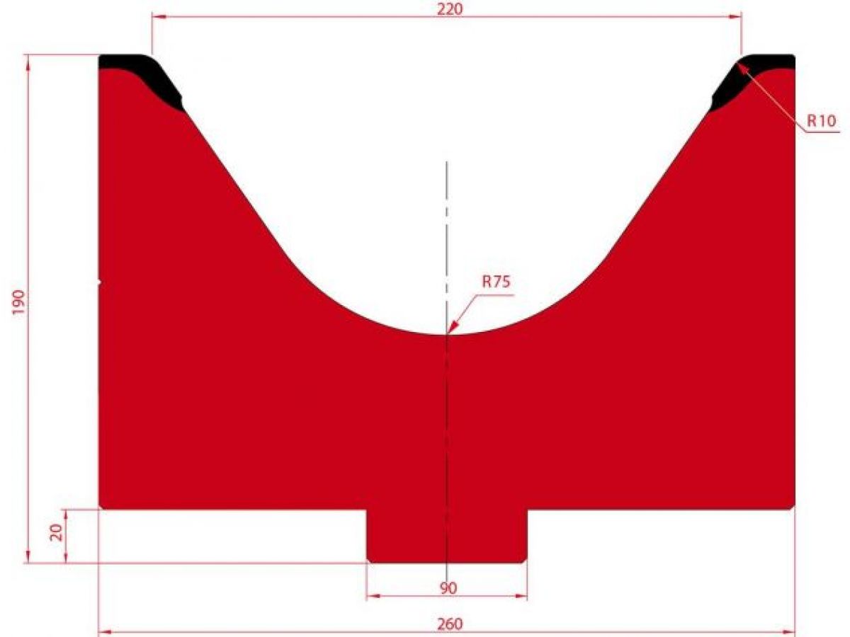 Cối chấn 1V 220 α=70º H190 Max. T/m=200