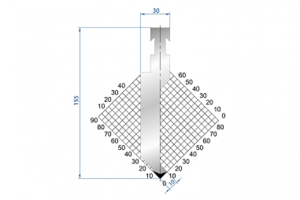 Dao chấn 85º 1218, H=150, R=1 Max T/m=100
