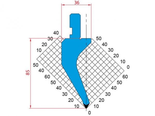 Dao chấn 60º 1162. H=85, R= 0.8 Max T/m=40