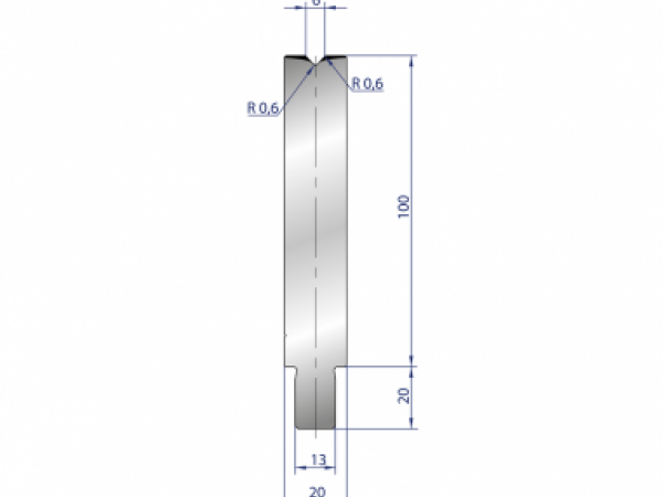 Cối chấn 1V 6 α=86º H100 Max. T/m=100