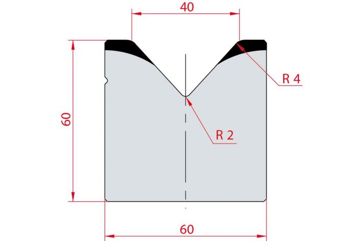 Cối chấn 1V 40 α=85º H60 Max. T/m=100