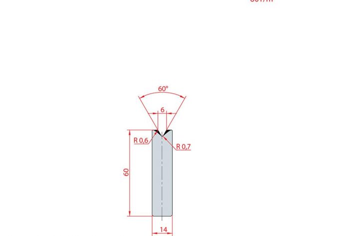 Cối chấn 1V 6 α=60º H60 Max. T/m=100