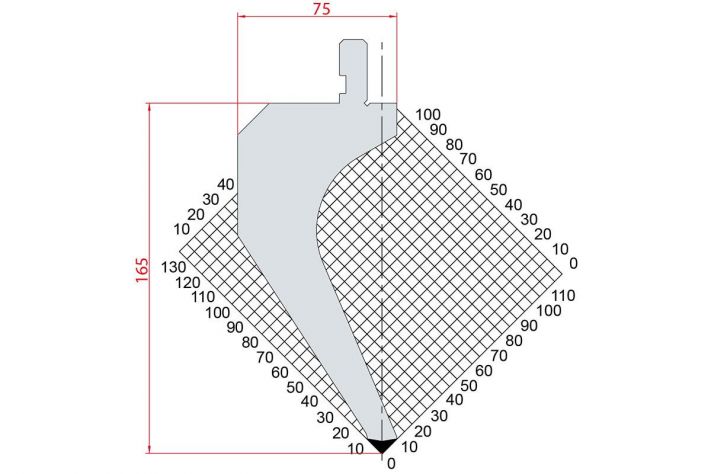 Dao chấn 88º 1031. H=165, R=0.8, Max T/m=60