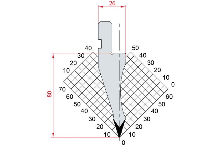 Dao chấn 35º 1035. H=70, R= 0.5 Max T/m=70