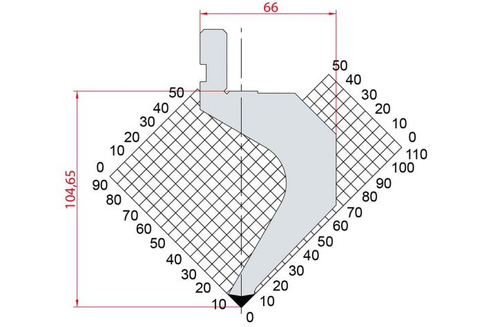 Dao chấn 88º 1082. H=104,65, R=0.8, Max T/m=45