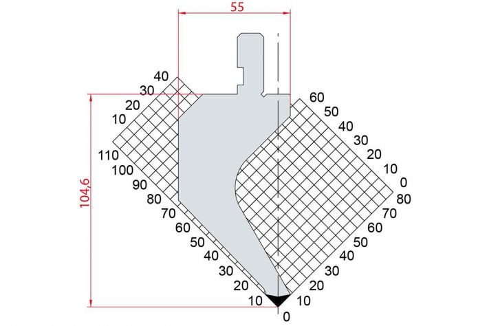 Dao chấn 88º 1268. H=104,6, R=0.25, Max T/m=50