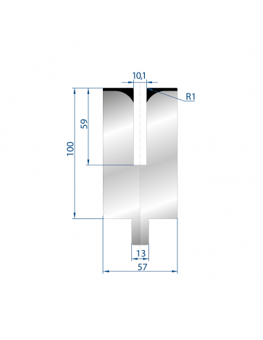 Dao cối gấp mí tôn dày max. 1.5mm