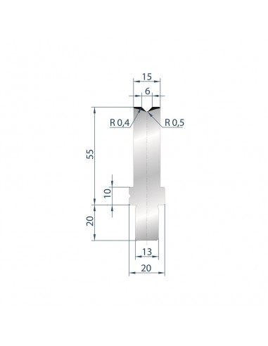 Cối chấn 1V 6 α=88º H55 Max. T/m=100