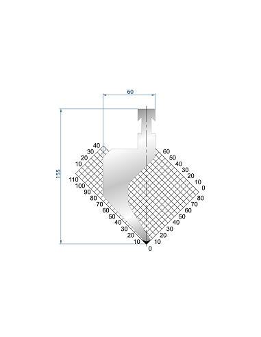 Dao chấn 85º 1216, H=150, R=1.5 Max T/m=50