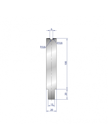 Cối chấn 1V 6 α=86º H100 Max. T/m=100