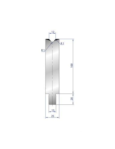 Cối chấn 1V 12 α=86º H100 Max. T/m=100