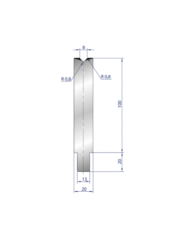 Cối chấn 1V 8 α=84º H100 Max. T/m=100, 42CrMo4